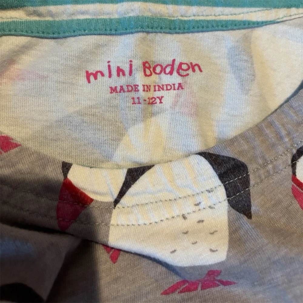 Mini Boden Gray Dress with Puffin Design - Picture 5 of 5
